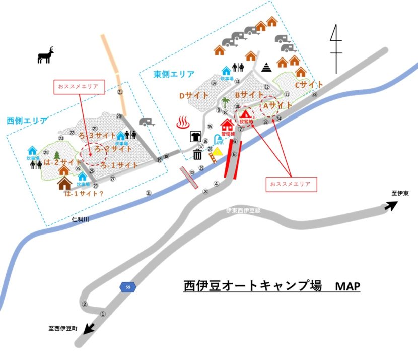 西伊豆オートキャンプ場MAP